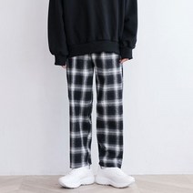 토모나리 토모나리 이퓨 체크 밴딩 팬츠