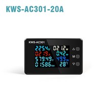 절연 저항 측정기디지털 디스플레이 전류 전압계 50-300V AC 전력계 전용 칩 8 In 1 다기능 0-100A 전기 계, 01 AC 20A