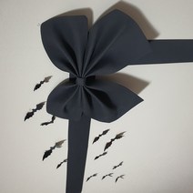 (완제품 12시주문시 당일출고)나비리본 발렌타인 장식리본 대왕리본 가게 인테리어 장식, 넓이20cm, 노랑