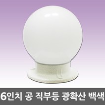 6인치 공 직부등 백색 광확산 커버 현관 창고 베란다 실외등 야외직부등 방수조명 방습 습기 욕실등 간판등 PC 글로브 외부조명 야외등 볼전구 공직부등 볼조명 직부조명 볼구 조명