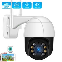 스마트 홈카메라 헤이홈 텐플 pro 탑4 cloud 4k uhd 8mp wifi 홈, 8mp 64g 카드 추가, 협력사, au 플러그