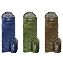 사계절 자니 침낭 반머미형 방풍 캐핑 여행 이불 차박 4계절이불 /카키 블루 브라운, 브라운(1800g)