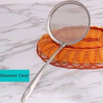 오일스키머 긴 손잡이 스테인레스 스틸 소쿠리 필터 오일 그리드 미세 메쉬 체 주방 여과기 그리스 스푼