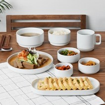에라토 옳음 도자기 공기 대접 8종1택, 옳음 대접[비취]