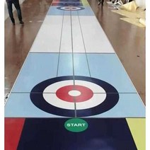 컬링 장비 세트 실내 플로어 커롤링 강당 학교 체육, 1X5m 트랙 + 17CM 컬링 스톤 4개