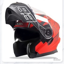 ANDA 오토바이 시스템 헬멧 남성 오픈풀페이스 배달 라이딩, 한 사이즈, 세라믹화이트[HD선스크린미러]