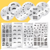 코나드 스탬핑네일아트 이미지판 플레이트, 1개, 04.스퀘어 이미지플레이트 30