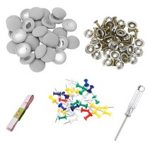 60pcs DIY 지붕 라이닝 수리 키트 수정 Sagging 헤드 라이너 핀 버클 스크류 트럭 / 자동차 스크류 천장 수리 용 접착제 없음 회색, 하나, 보여진 바와 같이