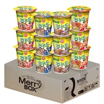 [메리박스] 컵라면 4종세트 오뚜기 컵누들 혼합맛 12개(매콤한맛3+우동맛3+매콤찜닭3+로제맛3), 1세트
