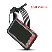 CCTV 4.3 인치 IPS 스크린 산업용 내시경 카메라 HD1080P 2.0MP 8MM 미니 렌즈 USB 자동차 검사, CHINA, 5m, Soft Cable Set