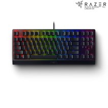 RAZER 레이저 블랙위도우 V3 텐키리스 리니어 KR 한글 자판 유선 옐로우축 게이밍 키보드 국내AS