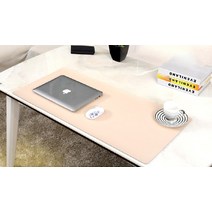 책상테이블매트 방수 가죽 데스크패드 마우스장패드 책상깔개, 네이비 중