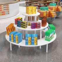 원형 진열대 마트 가판대 선반 슈퍼마켓 상품 진열대, 블랙A하단120in80상위40고120