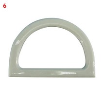 PU 가죽 가방 핸들 수하물 캐리 링 짠 토트 백 벨트 공예 D 모양의 교체 핸드백 스트랩 수화물, 08 plastic 06