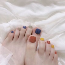 잇템샵 패디큐어 패디스티커 네일아트 디자인 여름라인 패디, D184블루리