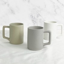 베이직 도자기 예쁜 머그컵 머그잔 커피잔 350ml, 베이직머그컵(오트밀그린)