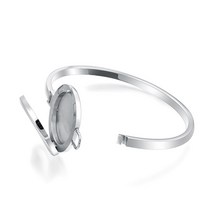 행운 건강 학생 써지컬 Ijp2001 동물 컷 디퓨저 로켓 팔찌 316l 스테인레스 스틸 향수 여성 선물로 12 오일 패드와 자기