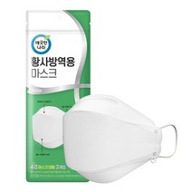 깨끗한나라 황사방역용 마스크 대형 KF94 흰색, 3개입, 20개, 화이트
