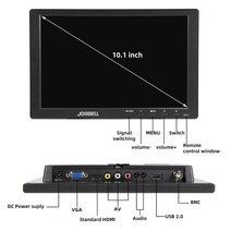 게이밍모니터 와이드 모니터 커브드 10.1 인치 pc 1920x1200 터치 게임 라즈베리 파이 PS3 PS4 XBOX360, 02 10.1 1366x768