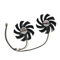 2 개대 87mm(90mm) ga91s2u gpu vga 카드 쿨러 팬 palit geforce gtx 1080 1070ti 1070 1060 듀얼 비디오 교체용, 협력사, fdc10h12s9-c, 9개의 블레이드