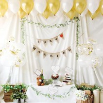 파티해홈파티장식-러브이벤트 풍선세트(로맨틱골드), 단품