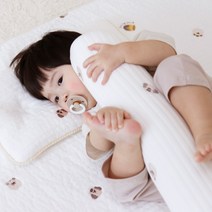 바미블랑 아기 베어가족 롱쿠션 신생아 면 원통형 바디필로우, 베어가족 원형 롱쿠션
