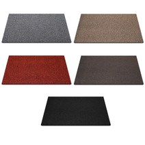 순수 두께 12 mm 코일 현관매트, 레드 + 블랙