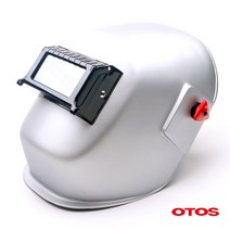 오토스 용접면 W-81 용접보호면 일체형 자동헤드밴드형 보안면 자동용접면 용접맨 헤어밴드 개폐면 강화흑유리 보호렌즈 포함