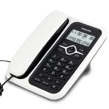 유무선전화기 가정용 유선전화 발신자표시 업무용 고정 상업 앉는, T09-CORD020 화이트 무배터리원터치 홀