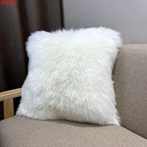 방석 사무실 뽀글이 솜포함 의자 포인트 양털 퍼쿠션 베개 니트 겨울