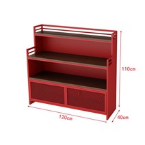 마라탕 진열장 쇼케이스 전시대 앞문형 냉장 업소용 훠궈 오픈형 38, 레드-가로120x세로40x높이110