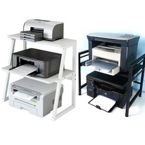 프린터 선반 프린터기 받침대 복합기 받침대 전자렌지 선반, 3단 화이트, 1개
