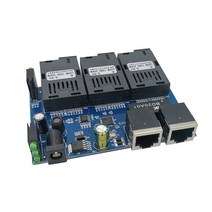 광케이블 광컨버터 광센서 10/100M 역방향 POE 스위치 출력 12V 공급 epon 및 3 포트 전원 장치 고속 이더, 01 3F2E PCBA blue