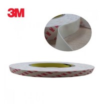 3M 강력 스폰지 폼 두꺼운 양면 테이프 흰색 10mm x 10M
