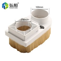 CNC 밀링 목공 먼지 제거 도구 스핀들 집진기 집진기 75 80 85 90 100mm 탈착식 방진 브러시, 06 100mm