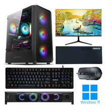 포유컴퓨터 모니터 풀세트 게이밍 조립 컴퓨터 PC 본체 최신 고사양 윈도우 롤 배그, 01번_에디션, 05. 32인치 게이밍