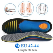 깔창 족저근막염깔창 아치깔창 평발깔창 eva orthopedic insoles orthotics flat foot health sole pad for 신발 삽입 아치 지지 패드, 협력사, m 나는 42-44, 1 쌍