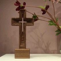 기독교용품 예수님 십자가 나무 원목 교회 선물 성경