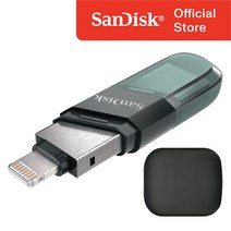 샌디스크 USB 메모리 iXpand Flip 8핀 OTG 3.0 / USB 보관 케이스, 32GB
