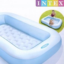 인텍스 어린이 물놀이장 유아 풀장 튜브 에어 풀장 키즈 수영장 간이수영장 아기수영장, 100cm