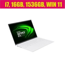 LG전자 2022 그램, 스노우 화이트, 1536GB, 코어i7, 17Z90Q-EA76K, 16GB, WIN11 Home
