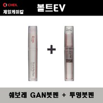 쉐보레 볼트EV GAN 스위치블레이드실버 붓펜 + 투명붓펜 자동차 도색 차량용 카페인트, GAN붓펜+투명붓펜