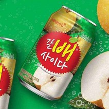 갈배 사이다 355ml 24개 뚱캔 배 탄산 음료수 단체 대량 구매 행사
