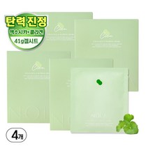 노라 엑소시카 카밍 겔 마스크팩 41g, 4개, 4매입