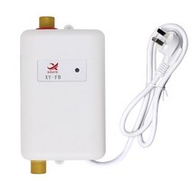 가정용전기보일러 전기 순간온수기 110v220v 순간 tankless 주방 욕실 샤워 흐름 물 3800w 돼지꼬리히터 대체 심야 전기온수기 상향식, 하얀, 나는 플러그, 220v
