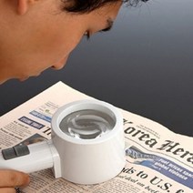 LED조명 토 치 돋보기 노안 독서확대기 5x 60mm, 상세설명참조