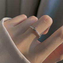 백조 심플 큐빅 물고기 커플링 브랜드 명품커플링 새끼손가락 산호 실반지 여자 은공예 실버주얼리 반지