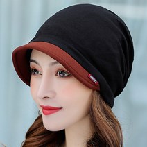 [키링] 데이즈원 여성 여자 가을 겨울 모자 두건 항암모자 캡 챙모자