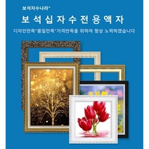 보석자수나라 중대형 보석십자수액자 아크릴 비규격 주문제작 액자, 정사각형, 06번(엘릭초코)