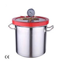 진공챔버 스테인레스 스틸 진공 챔버 5/6 갤런 거품 제거 배럴 에폭시 수지 AB 접착제 20L 24L, 02 6gallons